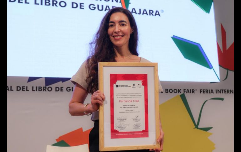 En un discurso amplio, Trías agradeció a colegas, agentes, editores y a su familia por acompañarla durante el proceso creativo y editorial del libro. EL INFORMADOR / A. Navarro