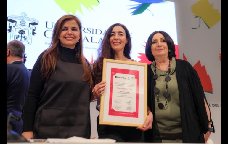 En un discurso amplio, Trías agradeció a colegas, agentes, editores y a su familia por acompañarla durante el proceso creativo y editorial del libro. EL INFORMADOR / A. Navarro