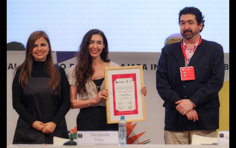 En un discurso amplio, Trías agradeció a colegas, agentes, editores y a su familia por acompañarla durante el proceso creativo y editorial del libro. EL INFORMADOR / A. Navarro