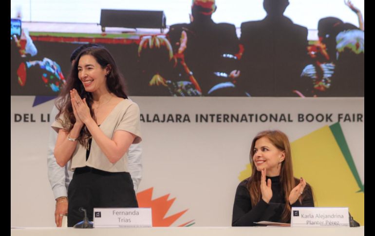 En un discurso amplio, Trías agradeció a colegas, agentes, editores y a su familia por acompañarla durante el proceso creativo y editorial del libro. EL INFORMADOR / A. Navarro