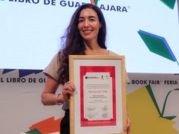 En un discurso amplio, Trías agradeció a colegas, agentes, editores y a su familia por acompañarla durante el proceso creativo y editorial del libro. EL INFORMADOR / A. Navarro