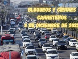Bloqueos y cierres de carreteras en México este 4 de diciembre de 2025. EL INFORMADOR / ARCHIVO