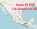 Sismos en México | EN VIVO | 5 de diciembre de 2025. ESPECIAL / SSN