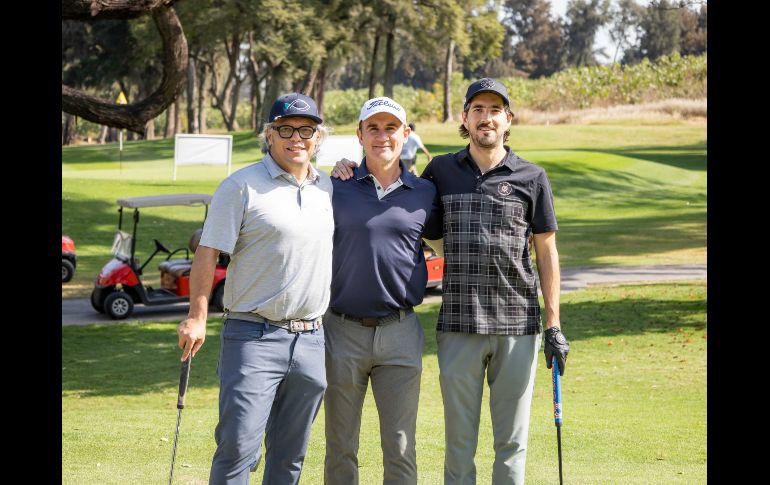 Omar Álvarez del Castillo, Carlos Barragán y Alejandro Maciel. GENTE BIEN JALISCO / J. Soltero