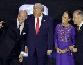 Donald Trump ofreció unas palabras al medio de comunicación TV Azteca antes del sorteo del Mundial 2026. EFE/S. Thew