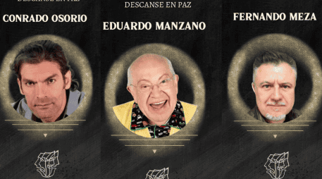 La Asociación Nacional de Intérpretes comunica los sensibles fallecimientos de nuestros socios intérpretes Eduardo Manzano, Fernando Meza y Conrado Osorio. INSTAGRAM / @andimexico / ESPECIAL