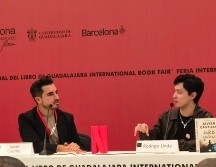 Javier Castillo durante su charla en la FIL, donde habló sobre la adaptación de “El Cuco de Cristal”. EL INFORMADOR/N.ANDRADE