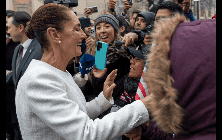 Sheinbaum declaró que la reunión con el presidente de Estados Unidos, Donald Trump, en Washington, la primera que mantienen los dos, fue 