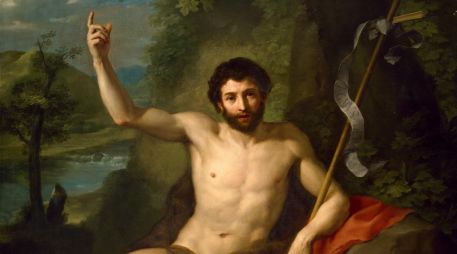«Juan es aquel de quien el profeta Isaías hablaba, cuando dijo: Una voz clama en el desierto: Preparen el camino del Señor, enderecen sus senderos.». «Juan el Bautista predicando en el desierto», de Anton Raphael Mengs
