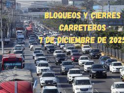 Bloqueos y cierres de carreteras en México este 7 de diciembre de 2025. EL INFORMADOR / ARCHIVO