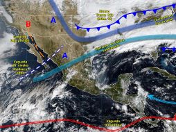 El SMN advirtió que las lluvias podrían ocasionar deslaves, inundaciones y crecidas de ríos, mientras que los vientos fuertes representan riesgo de caída de árboles y estructuras ligeras. ESPECIAL/ SMN.