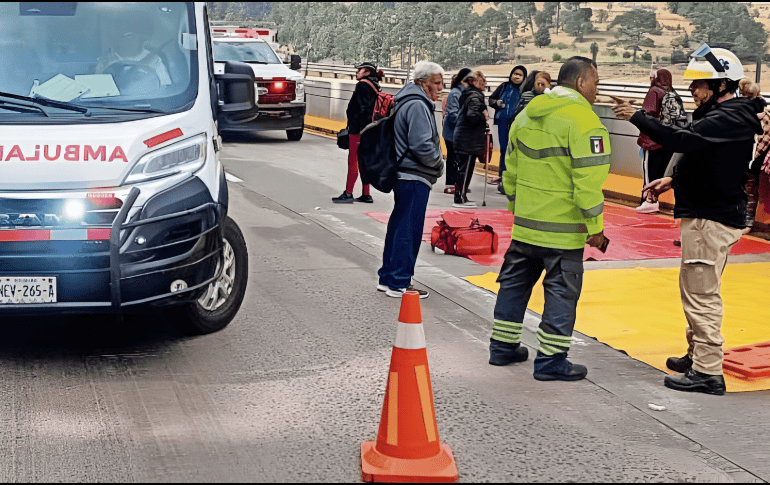 Más tarde, en la misma autopista México-Puebla, ser registro otro accidente sin que se reportaran personas lesionadas. SUN / ESPECIAL