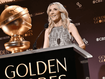Helen Hoehne durante el anuncio de las nominaciones a la 83ª edición anual de los Globos de Oro, celebrado en el hotel Beverly Hilton. GOLDENGLOBES.COM / ARCHIVO
