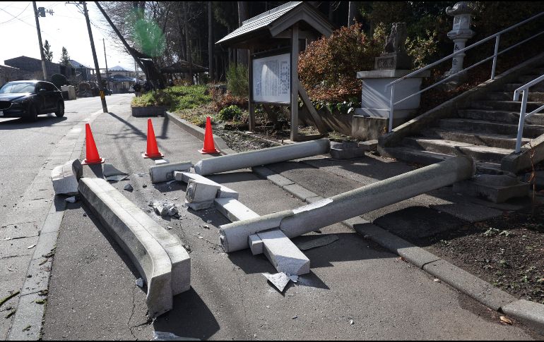 Este martes se continúan evaluando el alcance de los daños del terremoto. EFE/EPA/Jiji Press Japan