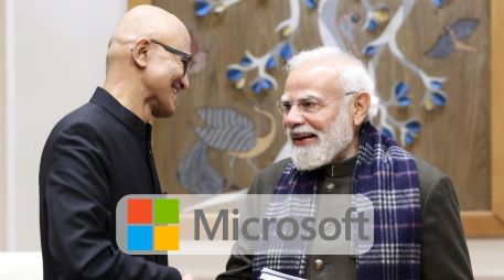 Microsoft está comprometiendo las inversiones para ayudar a India a construir la 