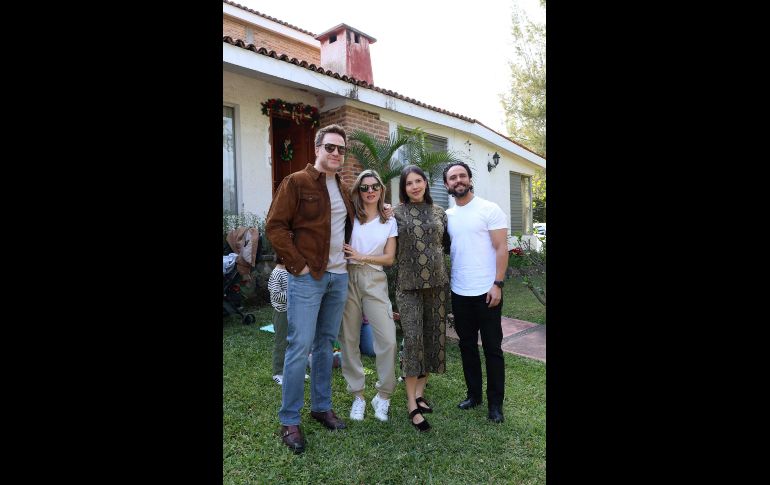 Giovanni Gerini, Andrea Behn, Karen Rubio Gerini y Tona Zárate. GENTE BIEN JALISCO / E. Escamilla