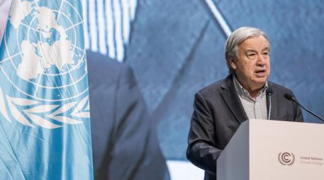 Guterres felicitó a Machado por el Nobel 2025 y destacó su labor democrática y de unidad en Venezuela. EFE/ Fraga Alves