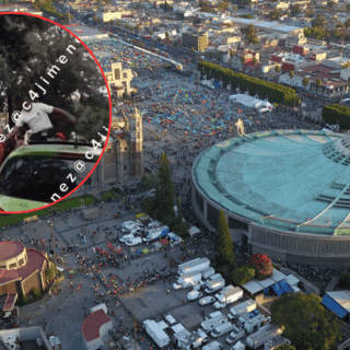 Peregrinos atacan un auto tras un percance cerca de la Basílica de Guadalupe | VIDEO