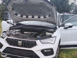 Aseguran camioneta usada por asaltantes en operativo interinstitucional en el libramiento Tres Marías–Huitzilac. ESPECIAL