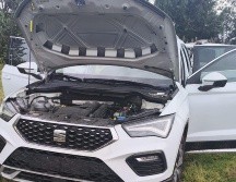 Aseguran camioneta usada por asaltantes en operativo interinstitucional en el libramiento Tres Marías–Huitzilac. ESPECIAL