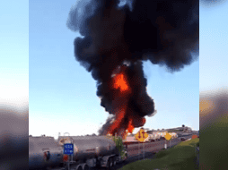 El incidente se registró en el kilómetro 107, dentro del tramo Tejocotal–San Alejo. ESPECIAL