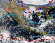 El frente frío número 21 y su masa de aire polar impactarán gran parte del territorio nacional durante los próximos días. ESPECIAL/ SMN.