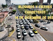 Bloqueos y cierres de carreteras en México este 14 de diciembre de 2025. EL INFORMADOR / ARCHIVO