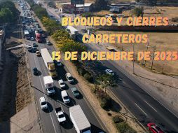 Bloqueos y cierres de carreteras en México este 15 de diciembre de 2025. EL INFORMADOR / ARCHIVO