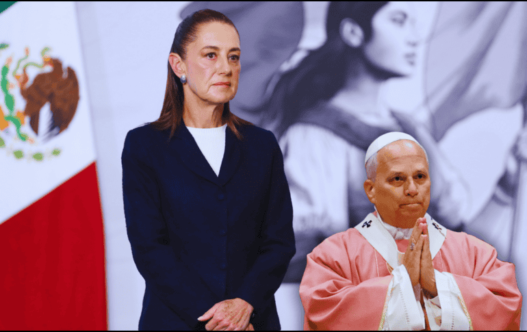 Sheinbaum afirma que el Papa León XIV envió muchos saludos al pueblo mexicano. EFE / M. Guzmán / ARCHIVO