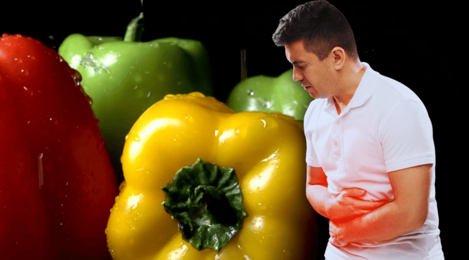 Quienes padecen gastritis o acidez pueden padecer con el consumo de morrón. ESPECIAL / CANVA