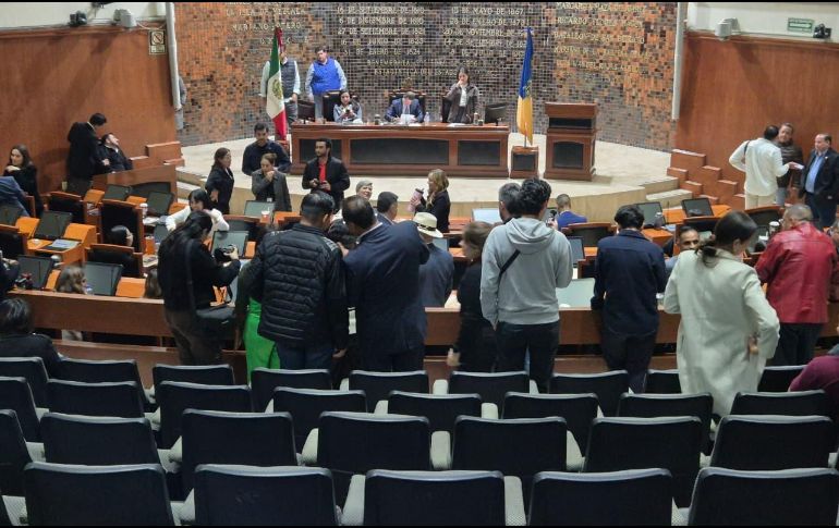 El Pleno del Congreso de Jalisco armonizó la ley federal en materia de extorsión durante sesión extraordinaria. EL INFORMADOR/M.HERNÁNDEZ