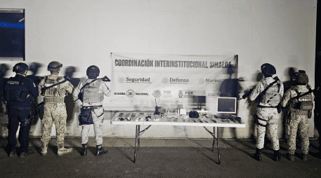 Se espera que las autoridades realicen las investigaciones correspondientes del origen de dichos objetos. CORTESÍA/Secretaría de Seguridad Pública del estado de Sinaloa