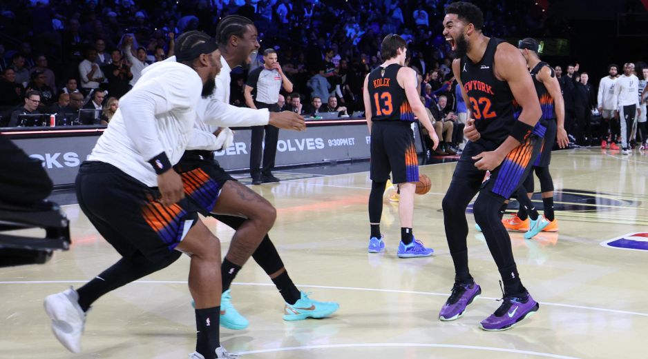 Los Knicks se sumaron a Los Angeles Lakers, en 2023, y los Milwaukee Bucks, el año pasado, como los únicos campeones en la historia de un torneo que sigue sin repetir finalistas. AFP / N. S. Butler