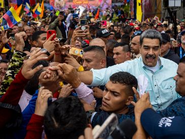 El presidente de Venezuela, Nicolás Maduro, afirmó este miércoles que su país tiene el nivel de "unión nacional más poderoso" y que tiene el objetivo de hacer respetar su soberanía. EFE / M. Gutiérrez