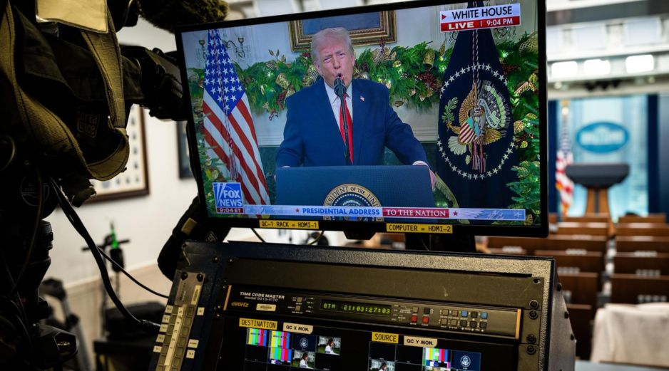 Trump aseguró que ha cerrado la frontera sur con México y que en siete meses no se registra el ingreso de ningún inmigrante ilegal. EFE/G. SLOAN