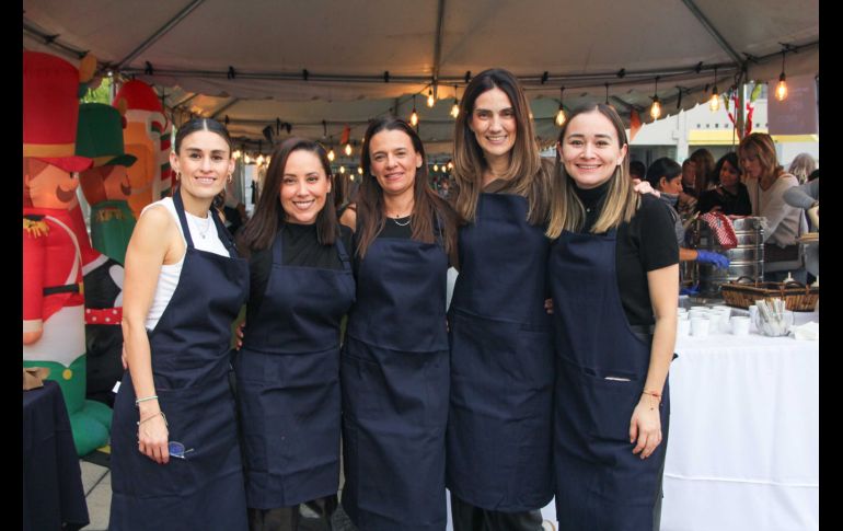 Paula Hernández, Liliam Guirado, Ana Karina Salles, Ana Sainz y Lilian Ávalos. GENTE BIEN JALISCO / E. Escamilla