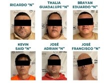 Las unidades de Investigación Especializada en Robo a Negocio y Robo a Casa Habitación, lograron la captura de los seis presuntos delincuentes. ESPECIAL / Fiscalía de Jalisco