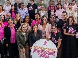 La presidenta del Sistema DIF Jalisco, Maye Villa de Lemus, y la diputada y presidenta de la Comisión de Higiene, Salud Pública y Prevención de las Adicciones, Mónica Magaña, realizaron el anuncio. Este recurso busca brindar un respaldo fundamental a las pacientes en todo el Estado. CORTESÍA