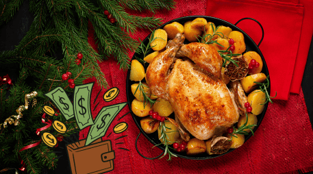 La cena tradicional de Navidad y Año Nuevo en México suele incluir entradas, un plato fuerte, bebidas, postre y la infaltable ensalada de manzana. CANVA