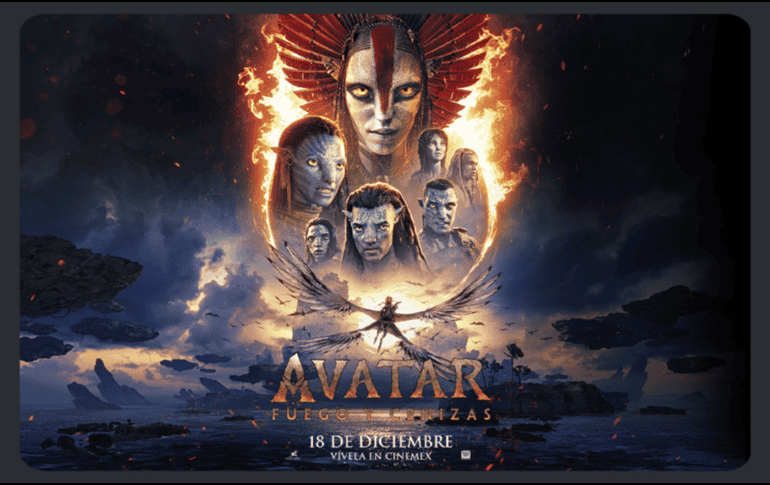Cameron apuesta nuevamente por una propuesta que combine espectáculo, emoción y una reflexión sobre el futuro de la humanidad y su relación con otros mundos, manteniendo viva una saga que ha marcado historia en el cine. ESPECIAL/X/ @Cinemex