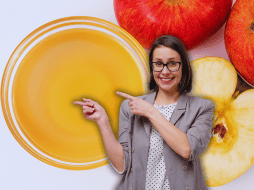 El vinagre de manzana ese elabora a partir de la fermentación del azúcar de las manzanas con alcohol; en este proceso, ciertas bacterias se convierten en ácido acético. ESPECIAL /  CANVA