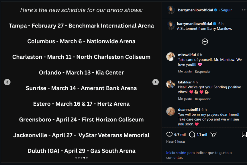 &nbsp;INSTAGRAM/barrymanilowofficial