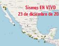 Sismos en México | EN VIVO | 23 de diciembre de 2025. ESPECIAL / SSN
