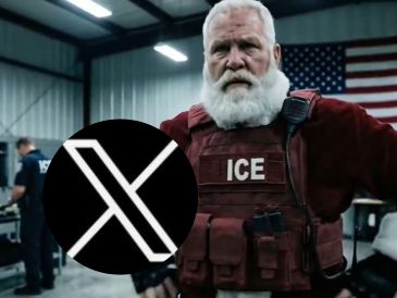 El video del ICE está acompañado por la descripción: "¡Evita el aire helado y la lista negra de Santa! Autodepórtese hoy con la App CBP Home". X / @ICEgov