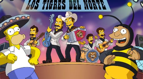 Los Tigres se unirá a otras bandas como U2 y Red Hot Chili Peppers como parte del universo Simpson. X/TheSimpsons
