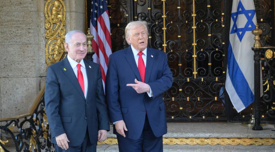Trump respaldó públicamente a Netanyahu mientras continúan las negociaciones clave sobre el futuro de la franja de Gaza. EFE/Oficina del primer ministro