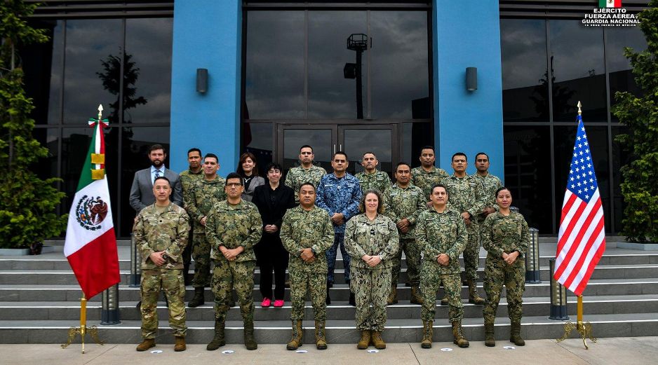 La Sedena añadió que la participación de ambos países “mejora los procedimientos de cooperación” y contribuye a fortalecer las capacidades de las Fuerzas Armadas de México y Estados Unidos. ESPECIAL/ X/ @Defensamx1