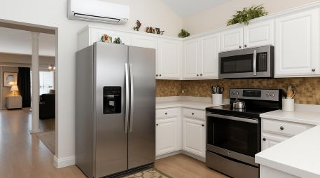 A pesar del peso del refrigerador, el aire acondicionado es el aparato que más energía demanda en total. ESPECIAL / CANVA