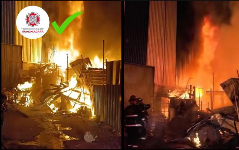 Bomberos de Guadalajara atienden incendio en colonia Ferrocarril