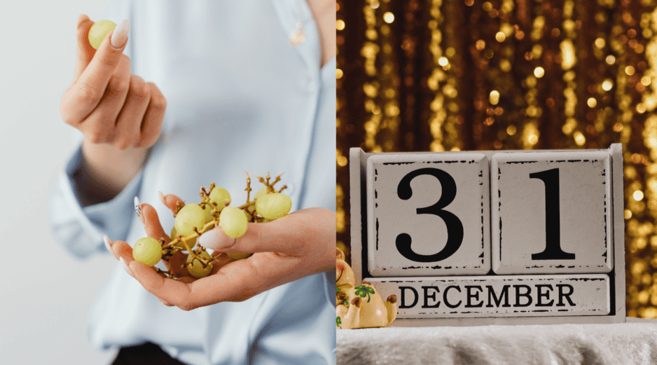 El número 12 no es casual. Cada uva representa uno de los meses del año y simboliza un deseo, un propósito o una esperanza para ese periodo. Comerlas al ritmo de las 12 campanadas se interpreta como una forma de asegurar prosperidad, salud, amor y estabilidad durante los siguientes 12 meses. CANVA